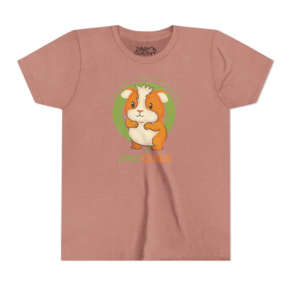 Guinea Pig Standing in Zoo Guide™ Waypoint Icon Youth Tee Shirt by Zoo Guide™