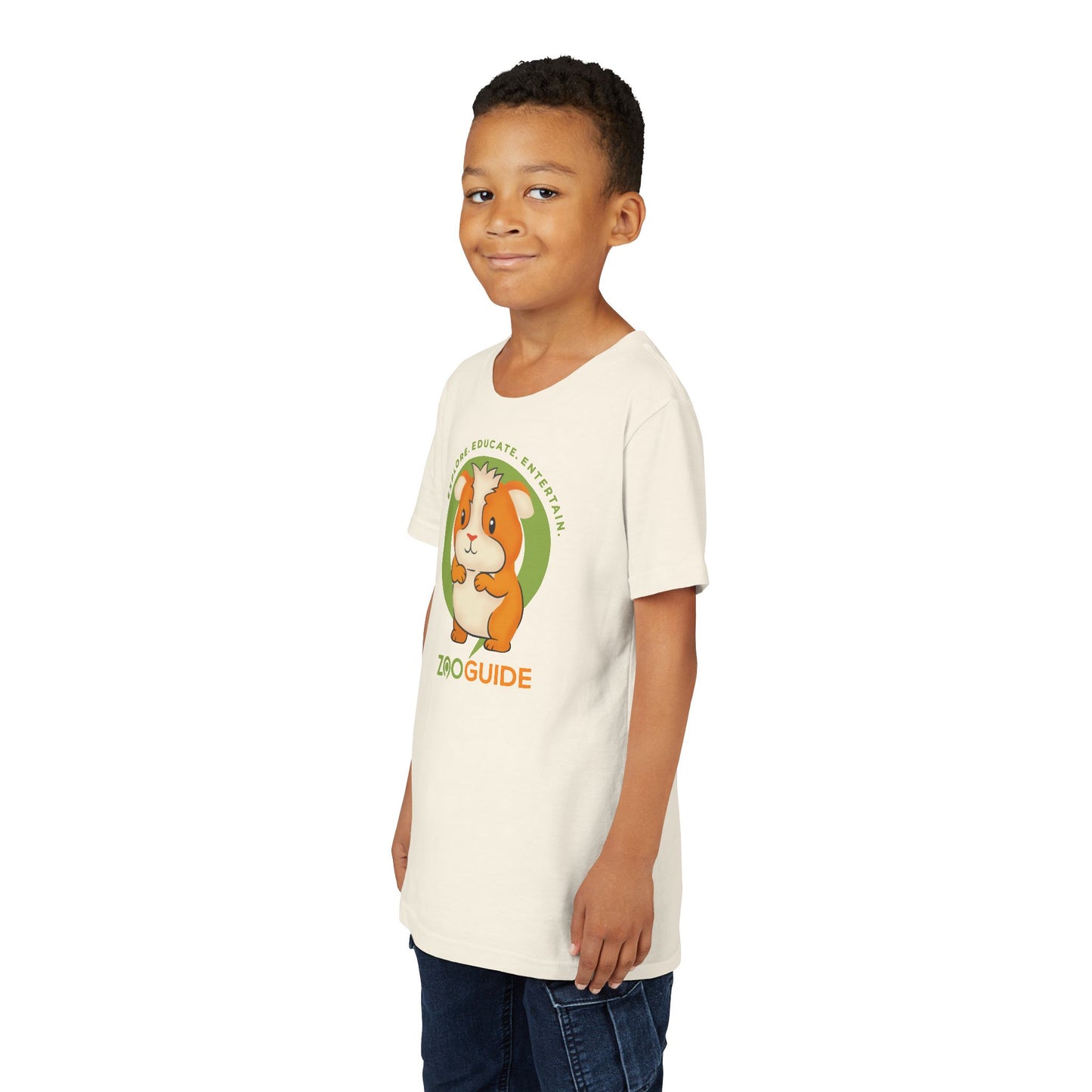 Guinea Pig Standing in Zoo Guide™ Waypoint Icon Youth Tee Shirt by Zoo Guide™