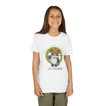 Fishing Giant Panda in Zoo Guide™ Waypoint Icon Youth Tee Shirt by Zoo Guide™