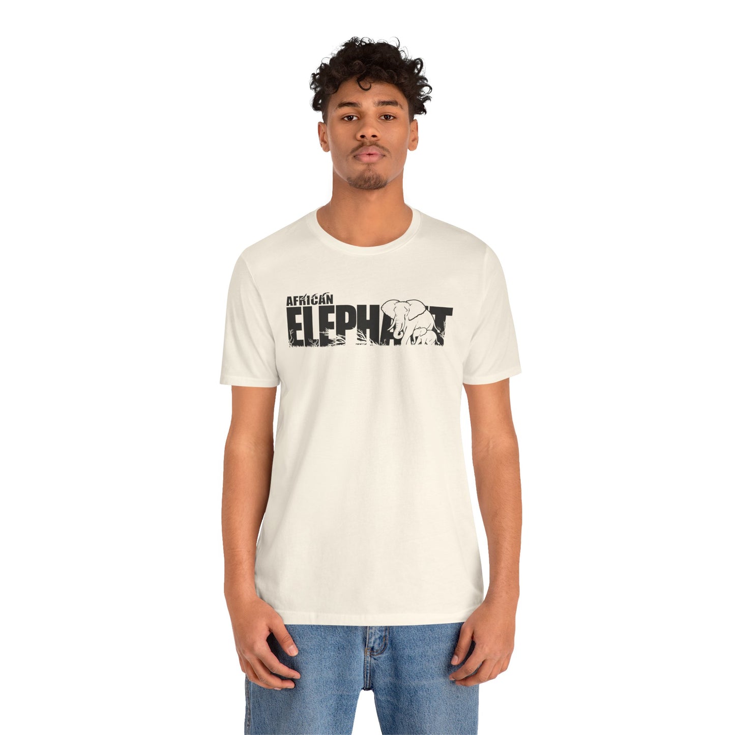 AFRICAN ELEPHANT Adult Unisex Tee Shirt by Zoo Guide™