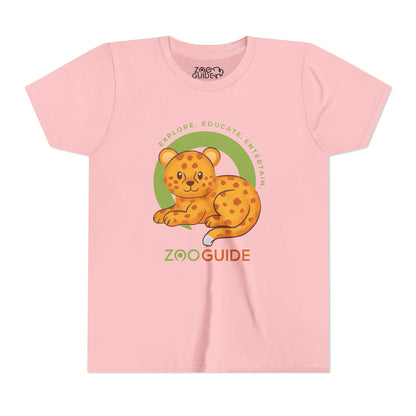 African Leopard in Zoo Guide™ Waypoint Icon Youth Tee Shirt by Zoo Guide™