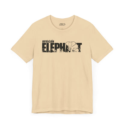 AFRICAN ELEPHANT Adult Unisex Tee Shirt by Zoo Guide™