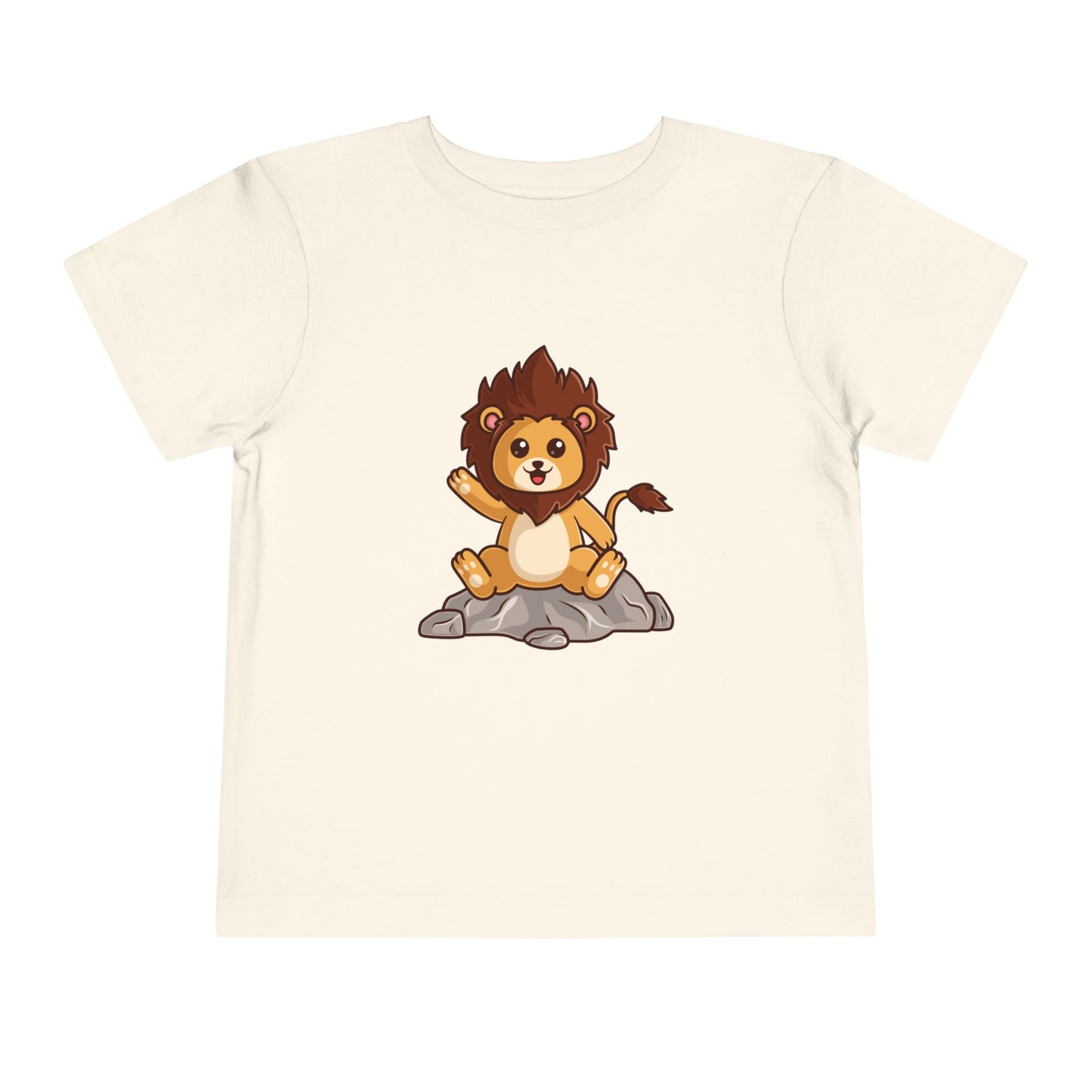 African Lion Kawaii Style Toddler Tee Shirt by Zoo Guide™