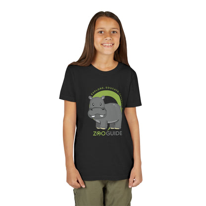 Hippo in Zoo Guide™ Waypoint Icon Youth Tee Shirt by Zoo Guide™