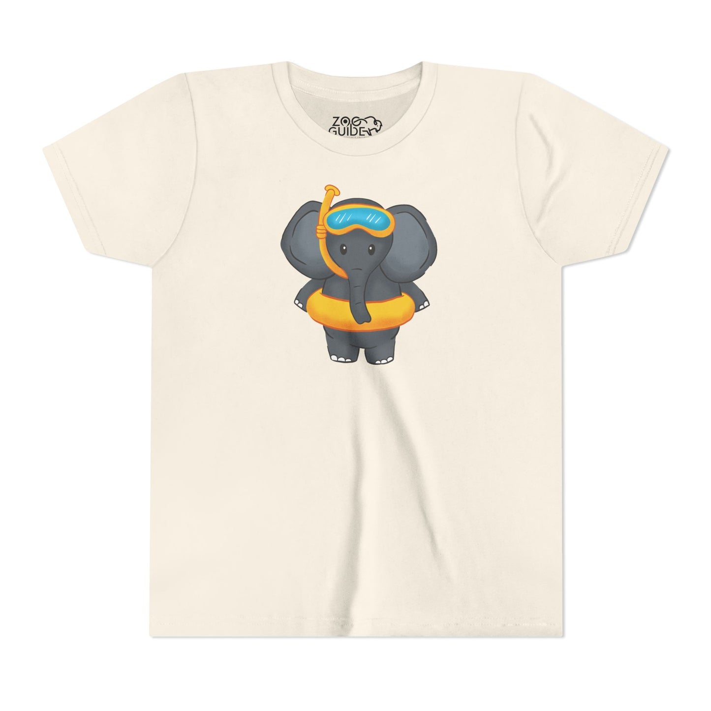 African Elephant "Beach Day" Youth Tee Shirt by Zoo Guide™