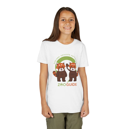 Red Panda Pals in Zoo Guide™ Waypoint Icon Youth Tee Shirt by Zoo Guide™