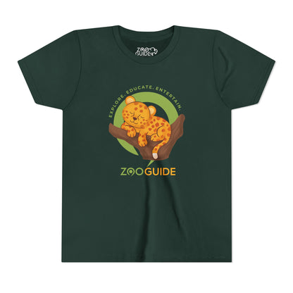 African Leopard in Tree in Zoo Guide™ Waypoint Icon Youth Tee Shirt by Zoo Guide™