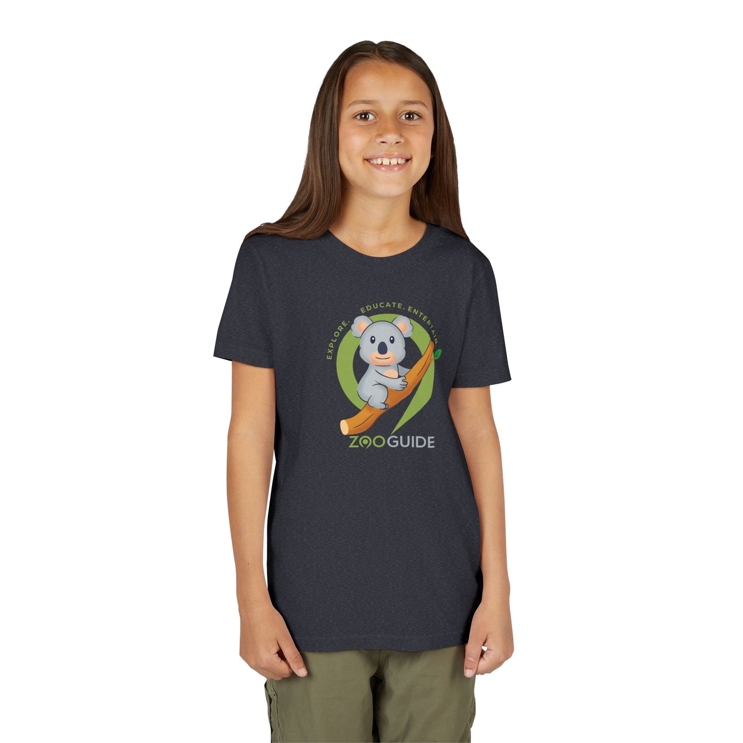 Koala on Branch in Zoo Guide™ Waypoint Icon Youth Tee Shirt by Zoo Guide™