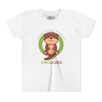 Asian Small Clawed Otter in Zoo Guide™ Waypoint Icon Youth Tee Shirt by Zoo Guide™