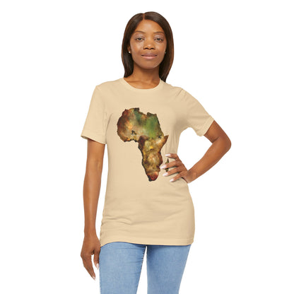 Africa Map Adult Unisex Tee Shirt by Zoo Guide™