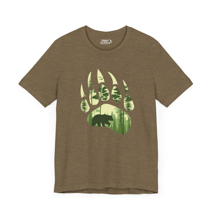 Bear Print Adult Unisex Tee Shirt by Zoo Guide™