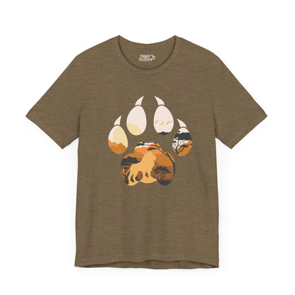 African Lion Print Adult Unisex Tee Shirt by Zoo Guide™