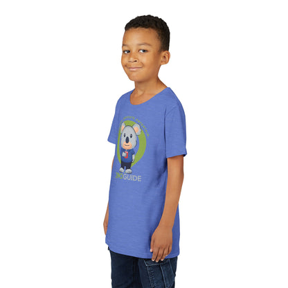 Koala with Cup in Zoo Guide™ Waypoint Icon Youth Tee Shirt by Zoo Guide™