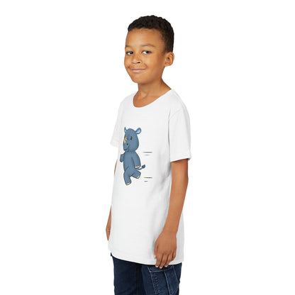 Rhino Running Youth Tee Shirt by Zoo Guide™