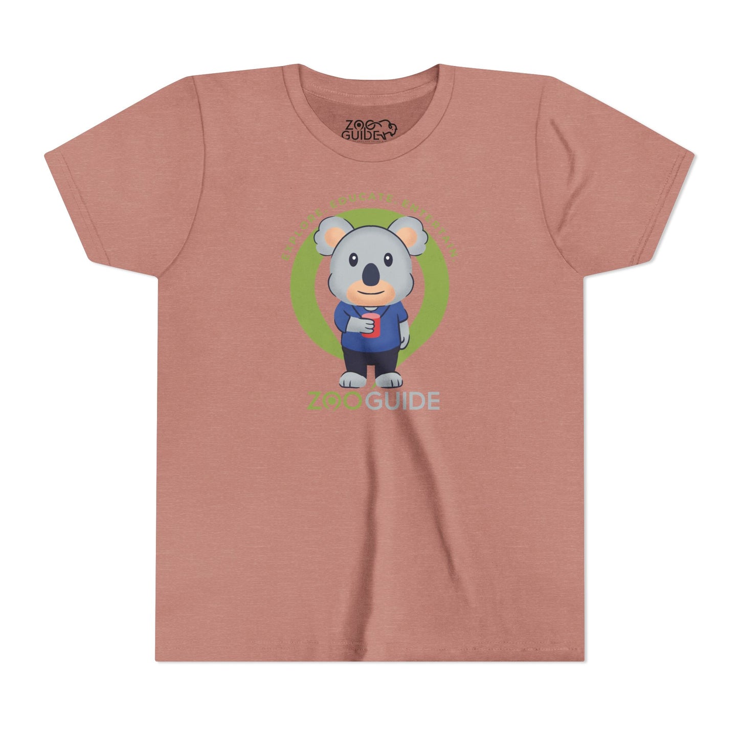 Koala with Cup in Zoo Guide™ Waypoint Icon Youth Tee Shirt by Zoo Guide™