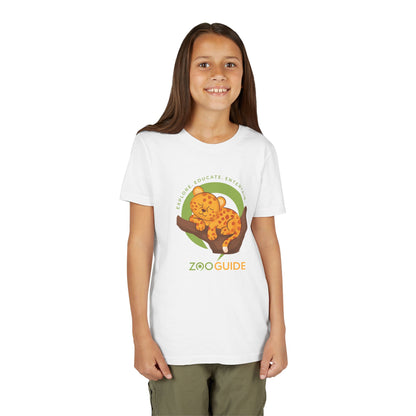 African Leopard in Tree in Zoo Guide™ Waypoint Icon Youth Tee Shirt by Zoo Guide™