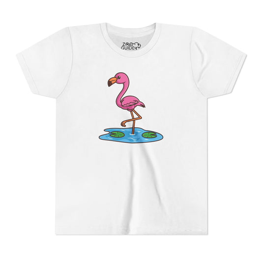 Flamingo Kawaii Style Youth Tee Shirt by Zoo Guide™