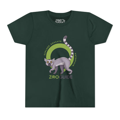 Ring-tailed Lemur in Zoo Guide™ Waypoint Icon Youth Tee Shirt by Zoo Guide™