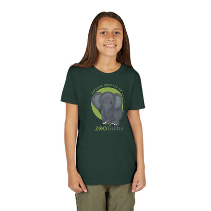 African Elephant in Zoo Guide™ Waypoint Icon Youth Tee Shirt by Zoo Guide™