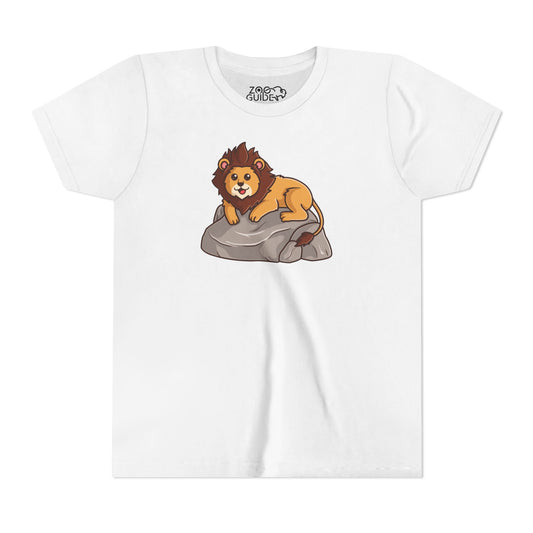 African Lion Kawaii Style Youth Tee Shirt by Zoo Guide™