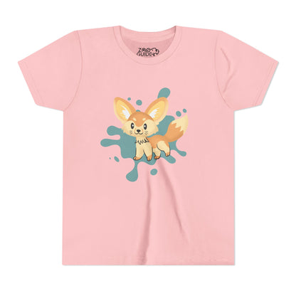 Fennec Fox Color Splash Youth Tee Shirt by Zoo Guide™