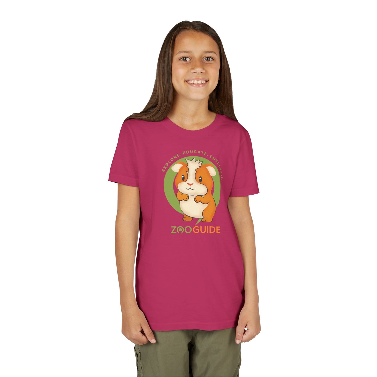 Guinea Pig Standing in Zoo Guide™ Waypoint Icon Youth Tee Shirt by Zoo Guide™