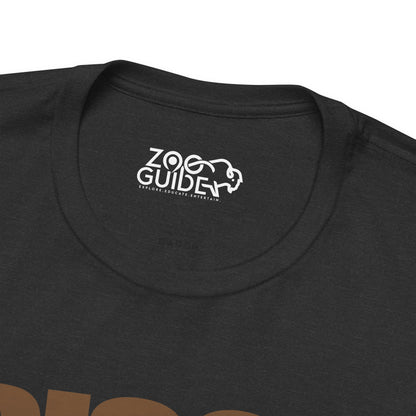 BISON Color Adult Unisex Tee Shirt by Zoo Guide™