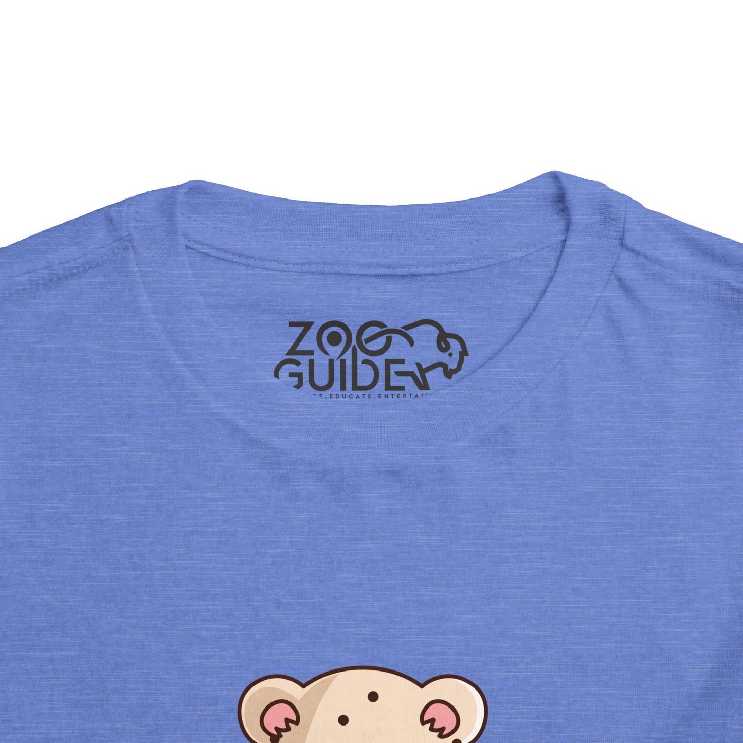 Snow Leopard Kawaii Style Toddler Tee Shirt by Zoo Guide™