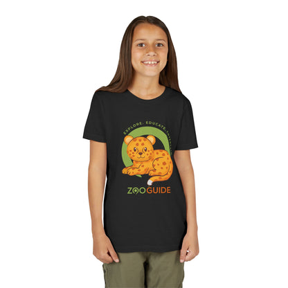 African Leopard in Zoo Guide™ Waypoint Icon Youth Tee Shirt by Zoo Guide™