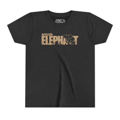 AFRICAN ELEPHANT Youth Tee Shirt by Zoo Guide™