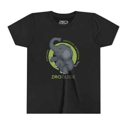 Dancing African Elephant in Zoo Guide™ Waypoint Icon Youth Tee Shirt by Zoo Guide™