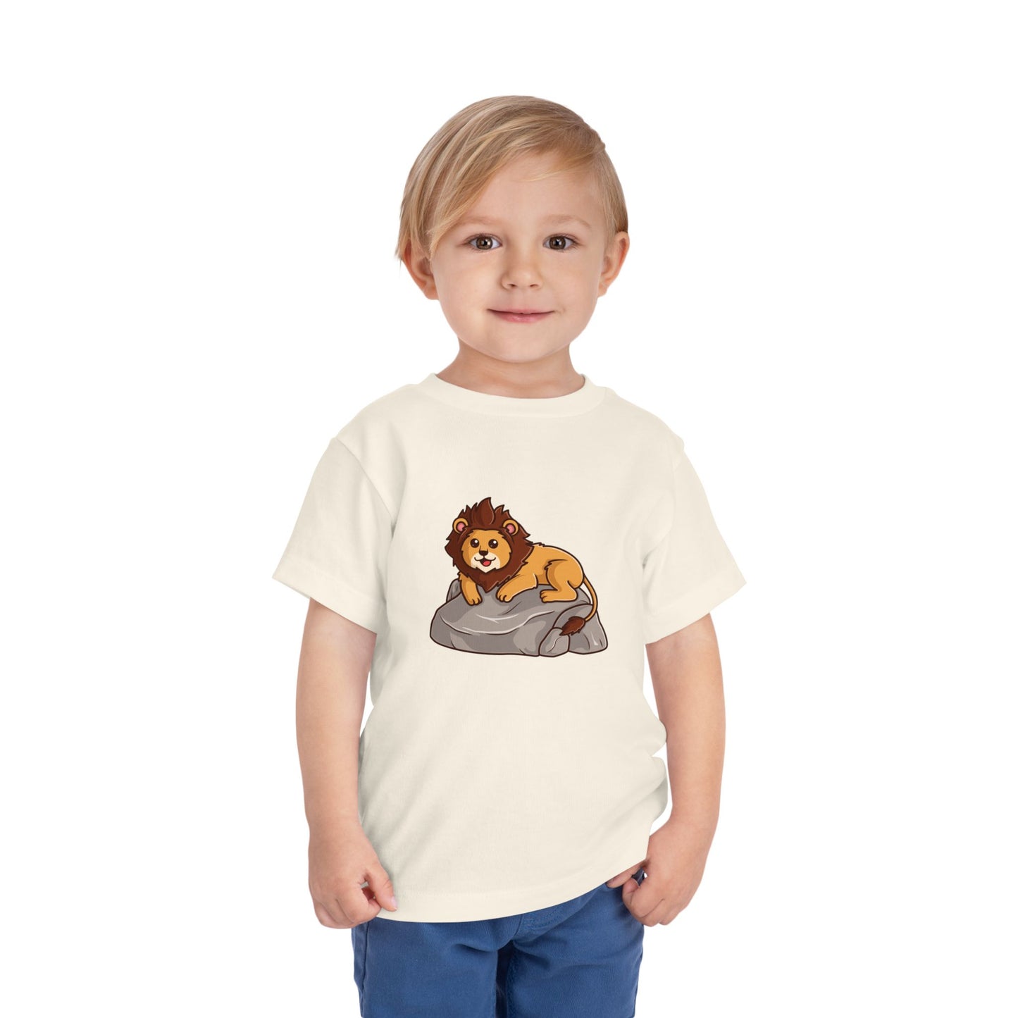 African Lion Hippo Kawaii Style Toddler Tee Shirt by Zoo Guide™