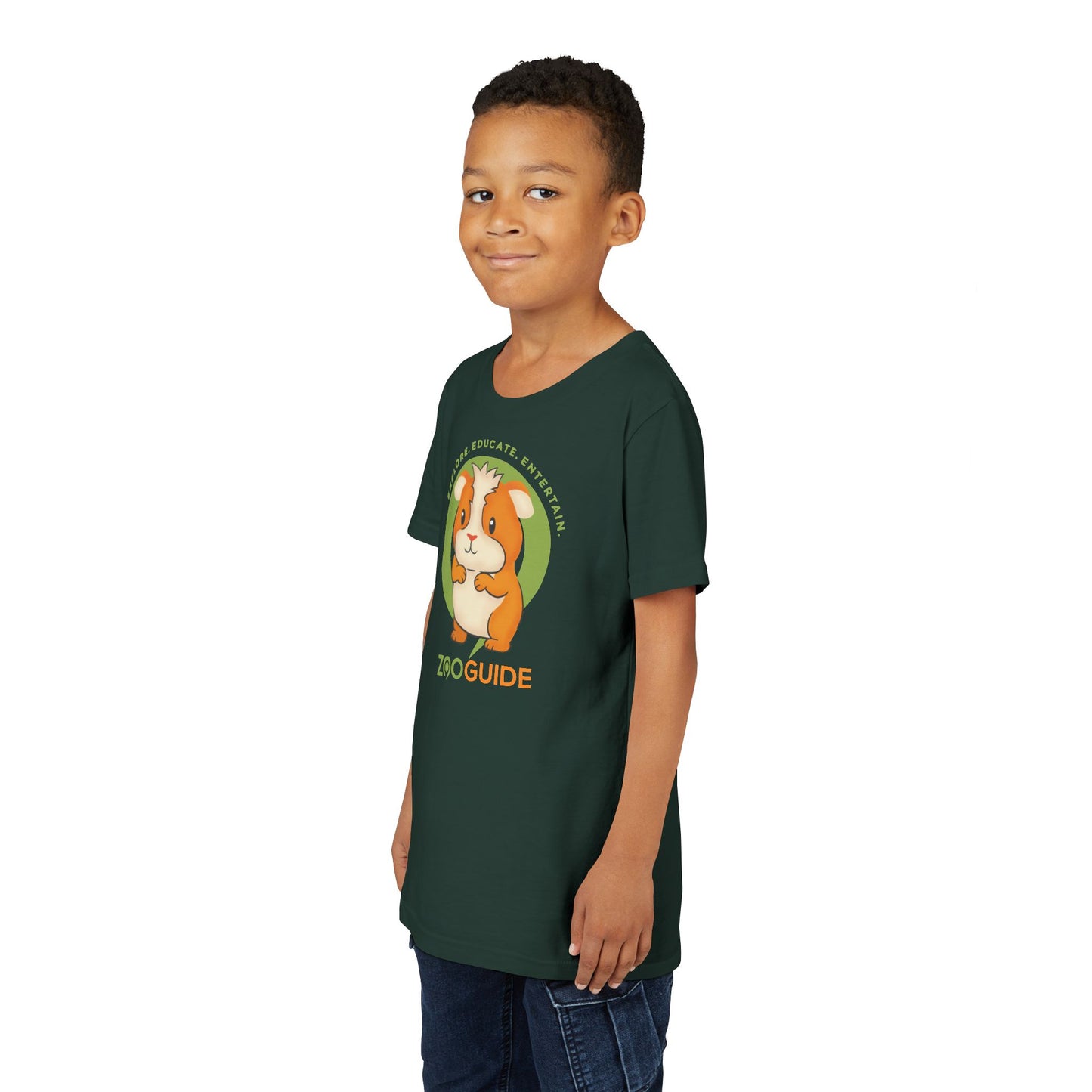 Guinea Pig Standing in Zoo Guide™ Waypoint Icon Youth Tee Shirt by Zoo Guide™