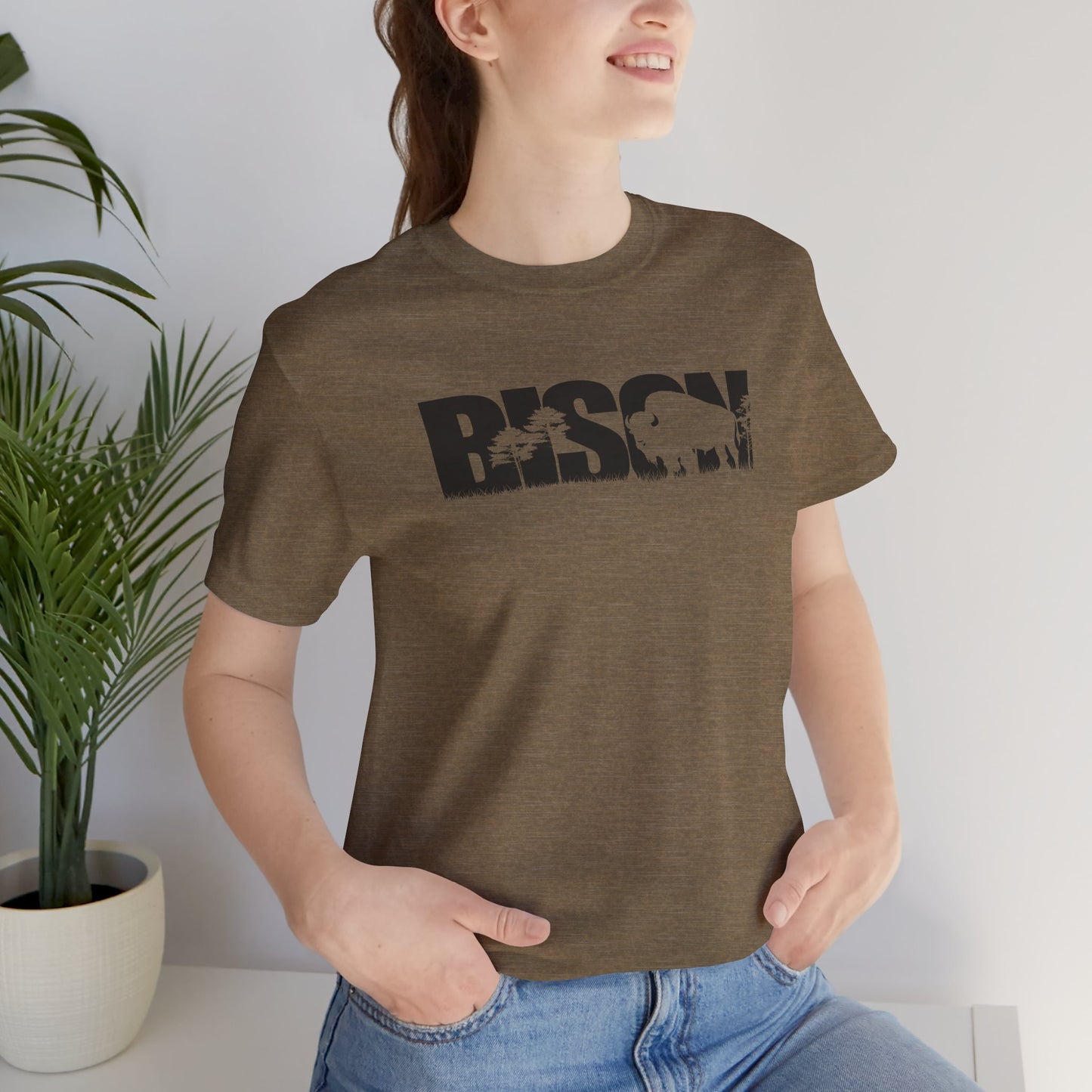 BISON Adult Unisex Tee Shirt by Zoo Guide™