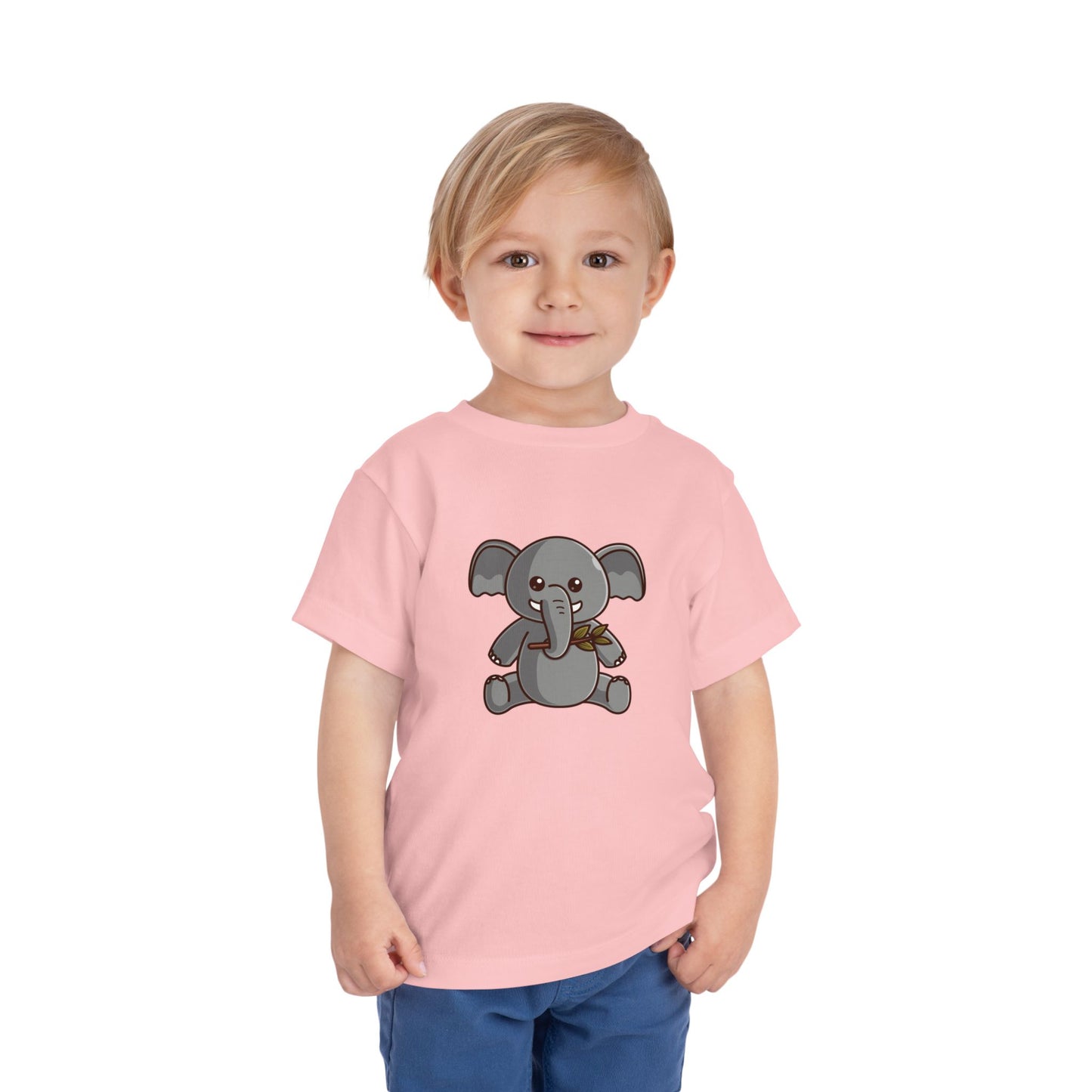 African Elephant Kawaii Style Toddler Tee Shirt by Zoo Guide™