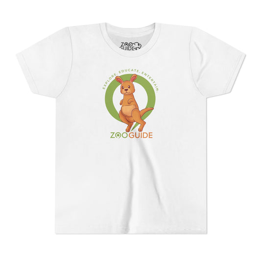 Red Kangaroo in Zoo Guide™ Waypoint Icon Youth Tee Shirt by Zoo Guide™