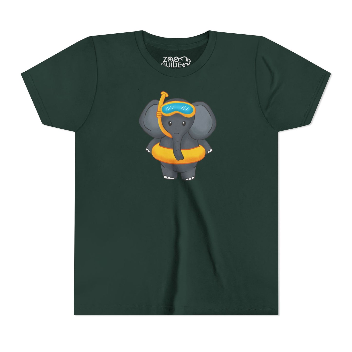 African Elephant "Beach Day" Youth Tee Shirt by Zoo Guide™