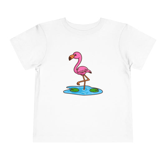 Flamingo Kawaii Style Toddler Tee Shirt by Zoo Guide™