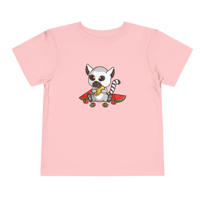 Ring Tailed Lemur Snakin' Kawaii Style Toddler Tee Shirt by Zoo Guide™