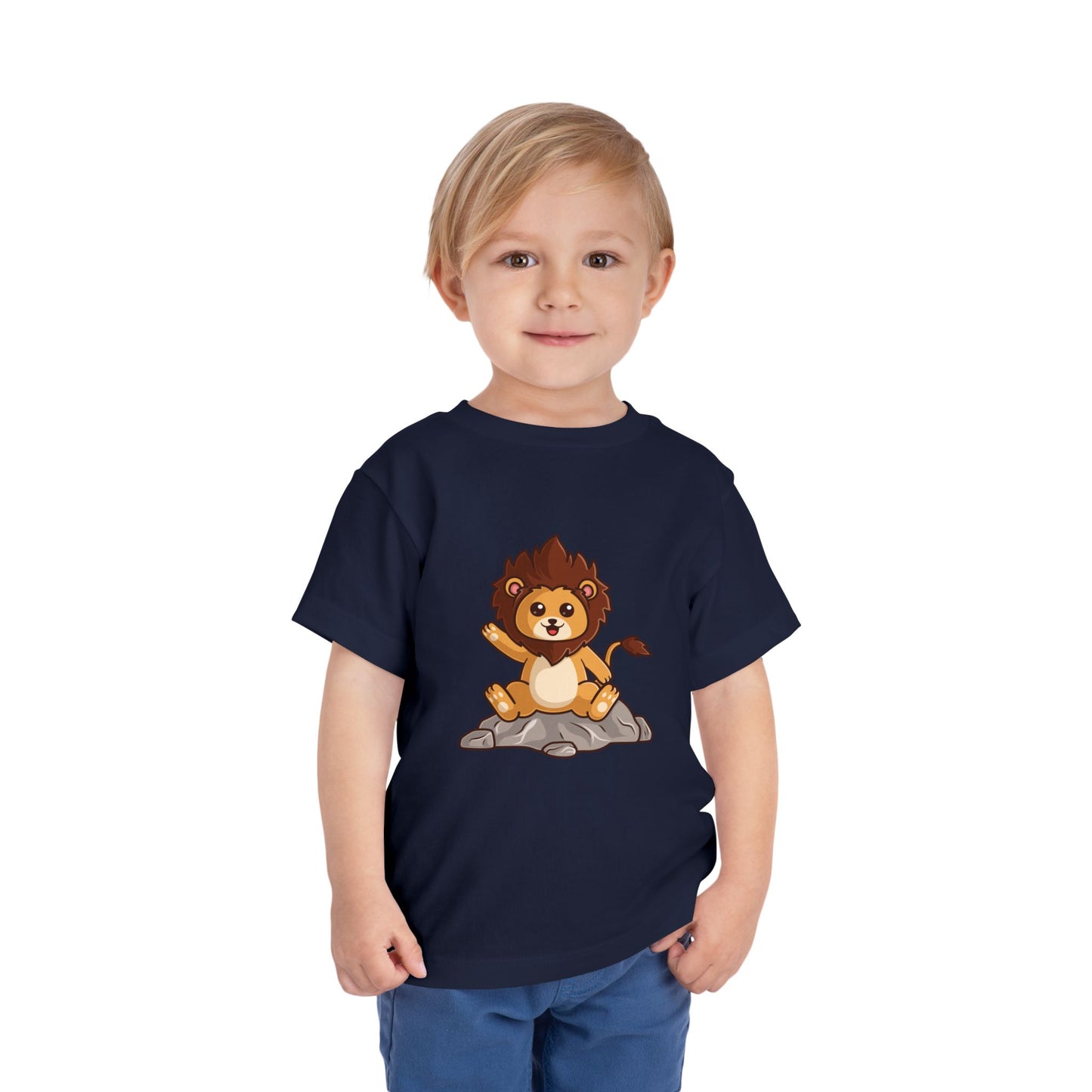 African Lion Kawaii Style Toddler Tee Shirt by Zoo Guide™