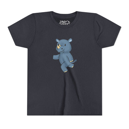 Rhino Running Youth Tee Shirt by Zoo Guide™