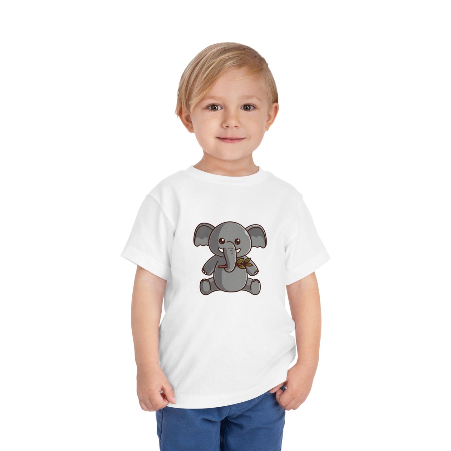 African Elephant Kawaii Style Toddler Tee Shirt by Zoo Guide™