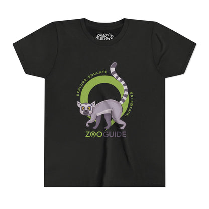Ring-tailed Lemur in Zoo Guide™ Waypoint Icon Youth Tee Shirt by Zoo Guide™