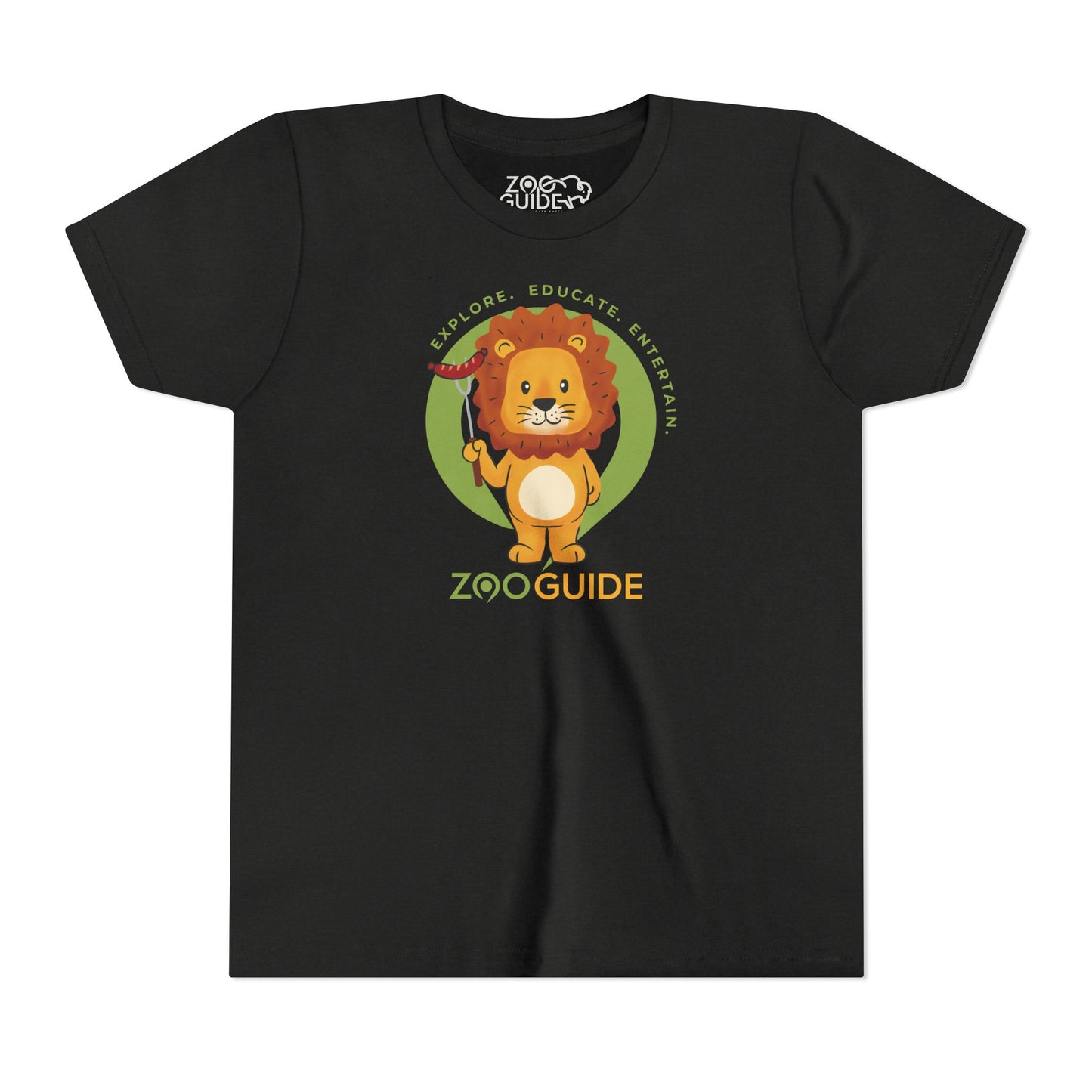 African Lion Grill Master in Zoo Guide™ Waypoint Icon Youth Tee Shirt by Zoo Guide™