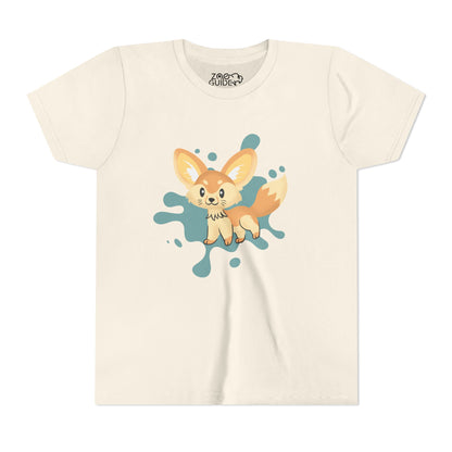 Fennec Fox Color Splash Youth Tee Shirt by Zoo Guide™