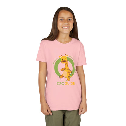 Giraffe Dancing in Zoo Guide™ Waypoint Icon Youth Tee Shirt by Zoo Guide™