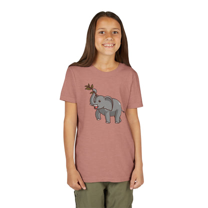 African Elephant Kawaii Style Youth Tee Shirt by Zoo Guide™