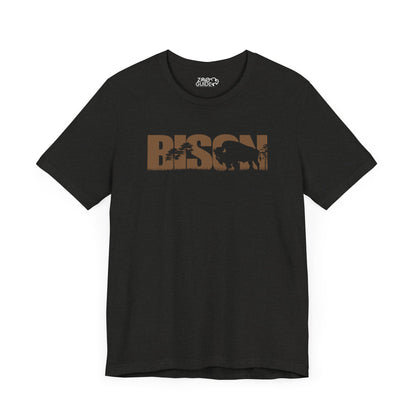 BISON Color Adult Unisex Tee Shirt by Zoo Guide™