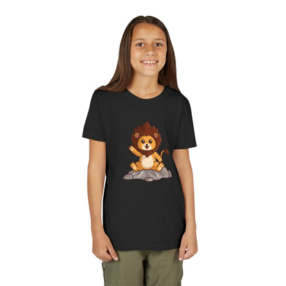 African Lion Kawaii Style Youth Tee Shirt by Zoo Guide™