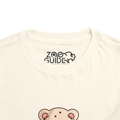 Snow Leopard Kawaii Style Toddler Tee Shirt by Zoo Guide™